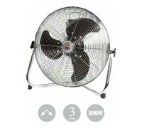 Ventilador de pie FM F-50 - Cromado, 50 cm, 200 W