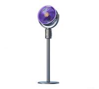 Ventilador de pie inteligente oscilante inalámbrico portátil (gris | Diseño inalámbrico, altura ajustable, funcionamiento silencioso, construcción ABS, uso en el dormitorio y sala de estar