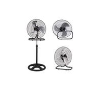 Abrila Recio Negro / Plata - Ventilador De Pie 220-240 V