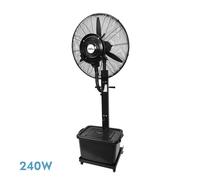 Ventilador de pie nebulizador diluvio fabrilamp negro 240w, tanque 42l