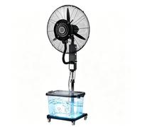 Ventilador De Pie Nebulizador Industrial, Gran Depósito 42L, Giro 90°