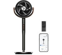 Ventilador de pie silencioso - Circulador de aire - Enfría espacios - Oscilación de 120+105 grados - Hasta 110 cm de altura - Negro