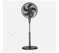 Ventilador De Pie 50W Fabrilamp Verdel Altura Regulable AC Mando a Distancia Negro
