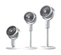 Ventilador de pie y escritorio 2 en 1, ajustable, base redonda, ajuste de 3 velocidades, cabezal oscilante, desmontable y lavable, potente circulación de aire silenciosa para interiores y exteriores