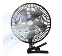 Ventilador de pinza para coche Accesorios personales de refrigeración | Ventilador oscilante con abrazadera de 2 ajustes de viento para camiones SUV autocaravanas