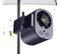 Ventilador de Pinza - Silencioso de Mano con Pantalla LED - Ventilador Pequeño Refrescante Portátil y Llevable | para Cuello Escritorio Mesa Dormitorio Oficina Verano Aire Libre Viajes Camping Tienda