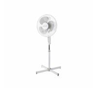 Ventilador de piso blanco, volteno, modelo compacto y potente, ideal p