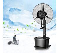 Ventilador De Piso, Ventilador Nebulizador Para Patio, Refrigeración Industrial Por Niebla De Agua, 3 Velocidades Con Tanque De 42 Litros De Capacidad, Ventilador De Refrigeración Móvil Para Patios T
