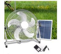 Ventilador De Piso, Ventilador Solar De 14", Ventilador Con Panel Solar De 15 W Para Circulación De Aire En Invernaderos O Gallineros; Ventilador De Camping, Ideal Para Refrescarse En Verano, Color P