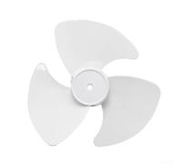 Ventilador de plástico de tres aspas de repuesto para ventilador de suelo de circulación de aire de 24 cm, funcionamiento silencioso, fácil de instalar, lavable para techo, escritorio, torre (blanco)