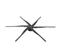 Ventilador de proyector holográfico 3D 115/85 cm, luz Logotipo publicitario con plla WiFi, lámpara holográfica LED, publicitaria Amplio ángulo de visión(85cm)