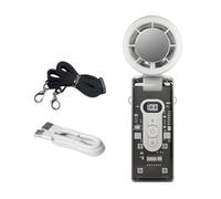 Ventilador de refrigeración Augmenter, portátil, recargable por USB, batería de 3600 mAh, construido en pantalla, delgado para tareas de temporada, ventilador de mano recargable por USB