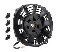 Ventilador de refrigeración de radiador delgado eléctrico de 12 V de alto rendimiento de 8 pulgadas con kit de montaje Ventilador eléctrico para aire acondicionado de refrigeración automática del radi
