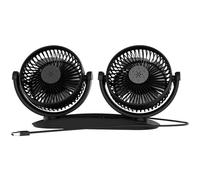 Ventilador De Refrigeración Para Coche | Ventilador Eléctrico De Doble Cabeza Para Coche | Dispositivo De Refrigeración Con Rotación De 360 ° , Circulador De Aire Silencioso Camiones, Vehículos
