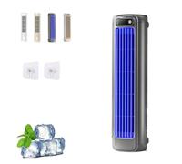 Ventilador de refrigeración portátil con Pantalla táctil LED, Mini Aire Acondicionado de Pared, 3 configuraciones de Velocidad, Ahorro de Espacio, no Requiere perforación