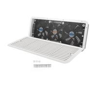Ventilador de Refrigerador RV 12V, Tres Ventiladores de Ventilación Lateral, Silencioso con Red de Protección para Autocaravana, Yate, Bote