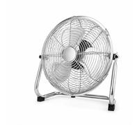 Ventilador de Suelo 15 cm, Ventilador de Mesa Metálico 20W, 2 Velocidades, Inclinación Ajustable 180°, Rejilla de Seguridad, Motor Silencioso, Circulador de Aire para Hogar Oficina Dormitorio.(K-01)