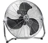 Ventilador de suelo con asa metal cromado, ventilador de 3 niveles