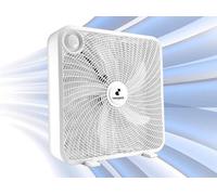 Ventilador de suelo y escritorio de gran tamaño, con 5 aspas, de 50 cm, ideal para espacios amplios