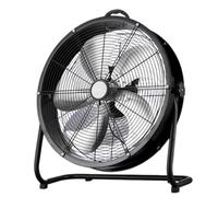 Ventilador de tambor industrial, ventilador de piso de alta velocidad con motor de cobre, 3 velocidades, cuchillas de aluminio y rejilla de seguridad, circulador de aire para almacén, garaje, taller