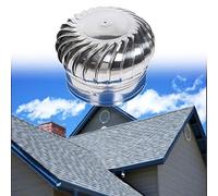 Ventilador de techo 304 de 900 mm, acero galvanizado en caliente, refuerzo interno, doble rodamiento, ventilación de viento con turbinas eólicas, robusto y para chimeneas