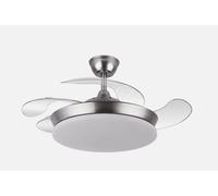 Abrila Dc Tridente Mini Niquel - Ventilador De Techo 59W