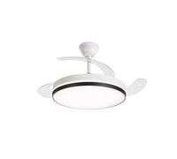 Ventilador de techo AVANT 106 cm grande combina 3 aspas retráctiles, motor silencioso y luz LED regulable. Con 6 velocidades, temporizador, función verano/invierno y control mediante app y mando a dis