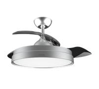 Cecotec EnergySilence Aero 4280 Invisible Steel Ventilador de Techo con Aspas Retráctiles y Luz 40W
