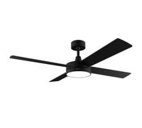 Cecotec Ventilador de techo EnergySilence Aero 5200 Black Line – 60W, 132 cm, 3 vel, luz LED Negro