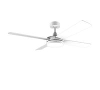 Cecotec Ventilador de techo EnergySilence Aero 5200, 60W, 132cm, 4 aspas, 3 vel, con mando, luz LED