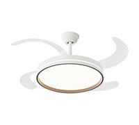 Ventilador de techo Ceily Brise (Blanco, 122 cm, 28 W, Blanco neutro)