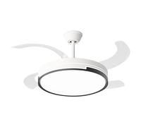 Ventilador de techo Ceily Brise (Blanco/Negro, 122 cm, 28 W, Blanco neutro)