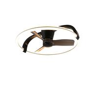Ventilador de techo con fuente de luz motor dc stockholm negro 73,5 cm