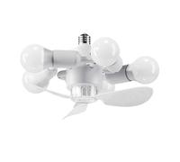 Ventilador De Techo Con Iluminación Para Dormitorio Ventilador De Tornillo | Ventilador de techo para sala de estar para dormitorio, sala de estar, habitación de bebé, granja casa, interior