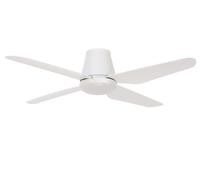 Ventilador de techo con luz ac 47w con mando ø122 cm aria lucci air blanco luz cálida 4 aspas| 3 velocidades| recomendado de 20 a 40m²