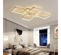 Ventilador de techo con luz - Blanco, diámetro 72 cm - 80W LED, regulable - Motor silencioso - Ideal para salón y dormitorio