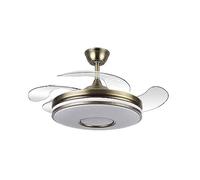 FABRILAMP Ventilador de techo con luz, bombilla 60W E14, 230V, ideal para refrescar y iluminar espacios cerrados.