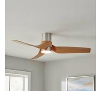 Ventilador de techo con luz exterior silencioso dc 35w con mando ø132 cm nautica lucci air blanco luz cálida 3 aspas| 6 velocidades| modo verano/invierno| recomendado de 20 a 40m²