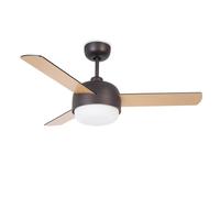 Ventilador de techo con luz klar marrón 106,6 cm motor ac