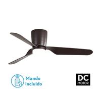- ventilador de techo con luz led 18w motor dc modelo kochi marrón,