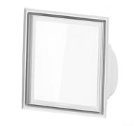 Ventilador de techo con luz LED de 12 W para baño y cocina, extractor silencioso con diseño de conducto en espiral, volumen de aire de 170 m3h, carcasa de PC de 300 x 300 mm, unidad de doble función