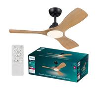 Philips Techo Olas Led Negro/Madera