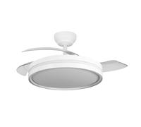 Ventilador de techo con luz led yatek mia, motor dc silencioso, aspas