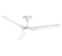 Ventilador de techo con luz, modelo Perenz 7194 B, color blanco. Diámetro: 142 cm. 3 aspas. 9 velocidades. Motor de corriente continua (DC) de 25W. Funcionamiento silencioso