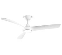 Ventilador de techo con luz Perenz 7204 B CT Blanco - Ø 132 cm, 3 aspas, 6 velocidades, motor de corriente continua 35 W, silencioso