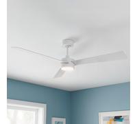 Ventilador de techo con luz silencioso dc 35w con mando ø132 cm climate lucci air blanco luz cálida 3 aspas| 6 velocidades| modo verano/invierno| recomendado de 20 a 40m²
