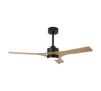 Ventilador de techo con luz silencioso dc 35w con mando wifi ø122 cm thai mantra marrón y negro luz cct 3 aspas| 8 velocidades| modo verano/invierno| brisa| recomendado de 13 a 20m²