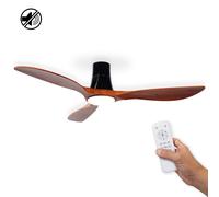 Ventilador de techo con luz silencioso dc 55w con mando ø137 cm vt531 hjm blanco luz cct 3 aspas de madera| 6 velocidades| modo verano/invierno| brisa| recomendado de 20 a 40m²