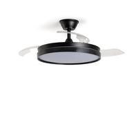 Ventilador de Techo con luz Silencioso DC aspas retráctiles Kaios | Mando a Distancia White (with control)