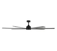 Ventilador de techo con luz silencioso dc con mando ø183 cm atlanta ii lucci air negro 7 aspas |6 velocidades |modo verano/invierno | recomendado para >40m²